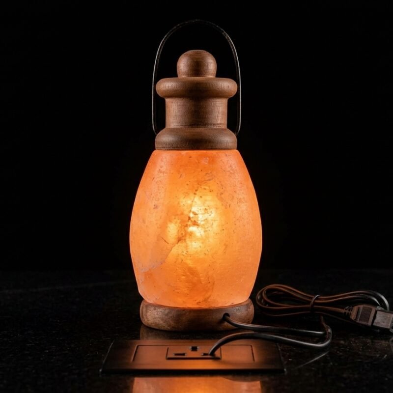 Himalayan Pink Salt Lantern Lamp