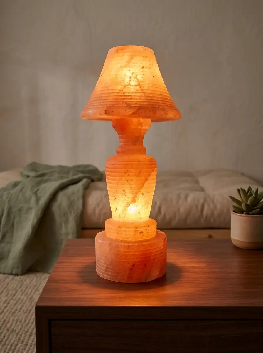 Natural Himalayan Pink Salt Bell Lamp (6.5 kg, 1.5 ft Tall)